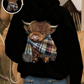 ⏳Limited-time 50% off⏰Cute Highland Cow Cozy Fleece-Lined Hooded Sweatshirt🦬
