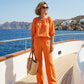 ⏳Limited-time 50% off⏰Women's Drawstring Top & Trousers 2-Piece Set👚👖