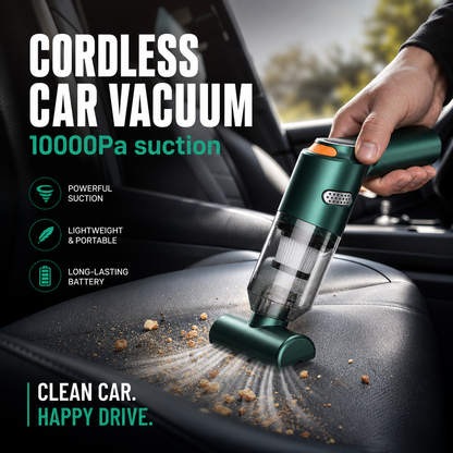 ⏳Limited-time 50% off⏰Cordless Car Vacuum – 10000Pa Suction & 4000mAh Battery🚗🌪️🌬️