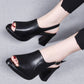 ⏳Limited-time 50% off⏰Stylish & Comfortable High Heel Leather Sandals for Women👡