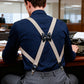 👔✅ 50% OFF! 🪩Men's X-Back Suspenders with Hook Clips – Adjustable & Heavy-Duty