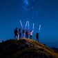 ⏳Limited-time 50% off⏰Luminous Tactical Trekking Poles – LED Lightweight Foldable Hiking Sticks🌄
