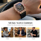 ⏳Limited-time 50% off⏰Men's Luxury barrel-shaped watch Rhinestone Embellished Watch⌚