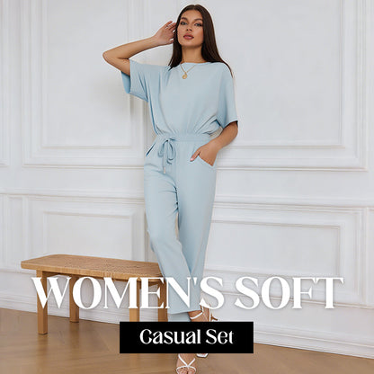 ⏳Limited-time 50% off⏰Women's Soft Casual Top and Pants Set👚👖