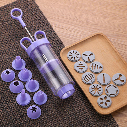 ⏳Limited-time 50% off⏰Stainless Steel Cake Decorating Gun Kit💉🏵️🍪