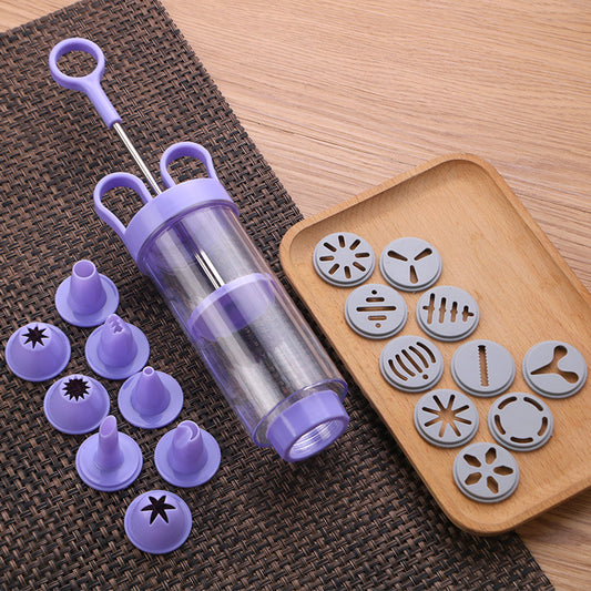 ⏳Limited-time 50% off⏰Stainless Steel Cake Decorating Gun Kit💉🏵️🍪
