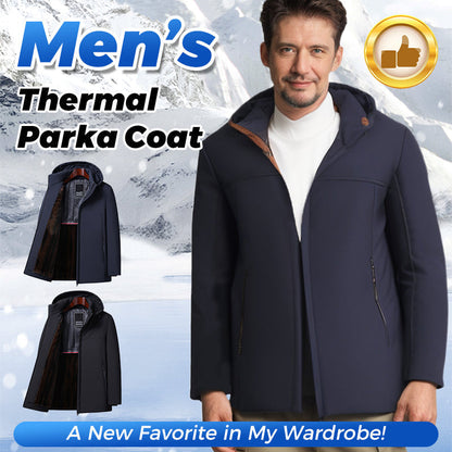 ⏳Time-limited 50% off⏰Men’s Thermal Thick Hooded Parka Coat🧥
