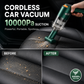 ⏳Limited-time 50% off⏰Cordless Car Vacuum – 10000Pa Suction & 4000mAh Battery🚗🌪️🌬️