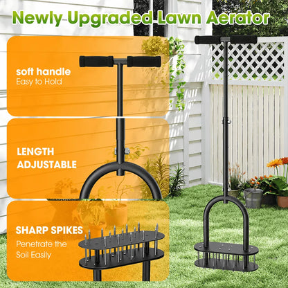 ⏳Limited-time 50% off⏰Heavy-Duty Manual Lawn Coring Aerator🌱✨