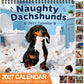 ⏳Limited-time 50% off⏰Naughty Dachshunds 2027 Wall Calendar – 12 Months of Mischief, Mayhem & Sausage Dog Smiles🐶📅