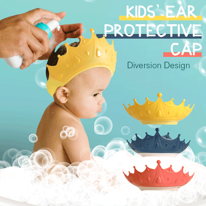 🧢 50% OFF NOW! 🛡️ Kids' Ear Protective Cap – Soft padding, secure fit & adjustable – Perfect for bathing, swimming & noisy environments 🌊