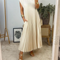 ⏳Limited-time 50% off⏰Sleeveless Pleated Simple Solid Color Dress👗