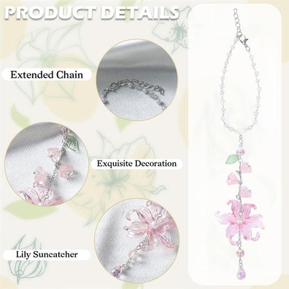 ⏳Limited-time 50% off⏰Elegant Crystal Floral Car Charm💐