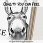 ⏳Limited-time 50% off⏰Funny Bathroom Wall Art - "Nice Ass" Donkey Print🫏🖼️
