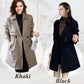 ⏳Limited-time 50% off⏰Comfortable Waisted Lapel Trench Coat🧥