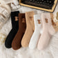 ⏳Limited-time 50% off⏰Women's Cute Warm Highland Cow Embroidered Plush Socks🐮🧦