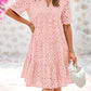Women's Elegant Hollow Out Lace Ruffle Casual Mini Dress