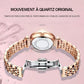 ⏳Limited-time 50% off⏰Women's Luxury Shiny Waterproof Stainless Steel Watch⌚💎👑