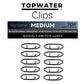 Stainless Steel Fishing Stealth Clip - 100 Pcs/Set