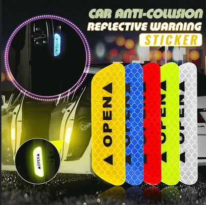 ⏳Limited-time 50% off⏰Car Anti-collision Reflective Warning Sticker (4 PCS)🚗✨
