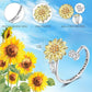 ⏳Limited-time 50% off⏰Sunflower Initial Letter Spinner Ring🌻💍
