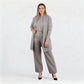 ⏳Time-Limited Special⏰Elegant 3-piece set including long cardigan, top and pants💞