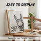 ⏳Limited-time 50% off⏰Funny Bathroom Wall Art - "Nice Ass" Donkey Print🫏🖼️