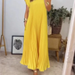 ⏳Limited-time 50% off⏰Sleeveless Pleated Simple Solid Color Dress👗