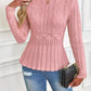 ⏳Limited-time 50% off⏰Women's Chunky-Knitted Crew Neck Peplum Sweater🧶👚