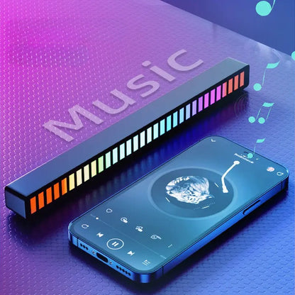 ⏳Limited-time 50% off⏰Dynamic Voice-Activated LED Strip Light – Your Car's New Rhythm Master! ✨🎵