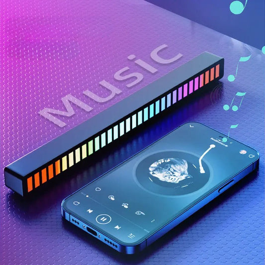 ⏳Limited-time 50% off⏰Dynamic Voice-Activated LED Strip Light – Your Car's New Rhythm Master! ✨🎵