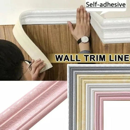 ⏳Limited-time 50% off⏰3D Wall Edging-Self-Adhesive Environmental Protection 3D Wall Edging Strip🏆