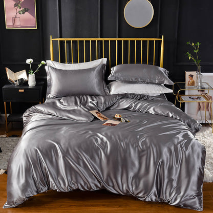⏳Limited-time 50% off⏰Luxury Pure Mulberry Silk Bedding 4 Piece Set🛌🎗️