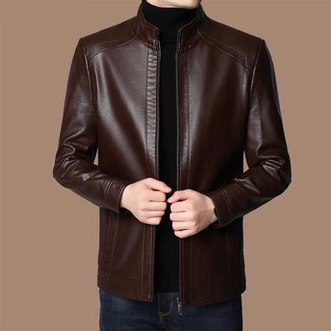 ⏳Time-limited 50% off⏰Men’s Warm Plush Lining Leather Jacket🧥