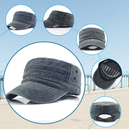 ⏳Limited-time 50% off⏰Fashionable Comfortable and Breathable Flat-Top Cap🧢