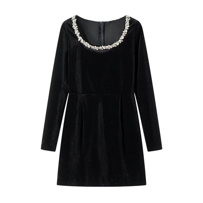 🎅Christmas Specials 50% OFF🎁🎄Elegant Square Neck Long Sleeve Dress