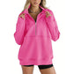 🎉Last Day Promotion - 75% OFF🥰Women's Casual Lapel Half Zip Tops