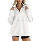 🎉Last Day Promotion - 75% OFF🥰Women's Casual Lapel Half Zip Tops