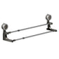 Suction Cup Hanging Double Bar Towel Rack