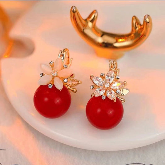 ⏳Limited-time 50% off⏰Delicate Flower Pearl Earrings🍒