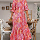 ⏳Limited-time 50% off⏰V-Neck Bohemian Side Split Flowy Dress👗
