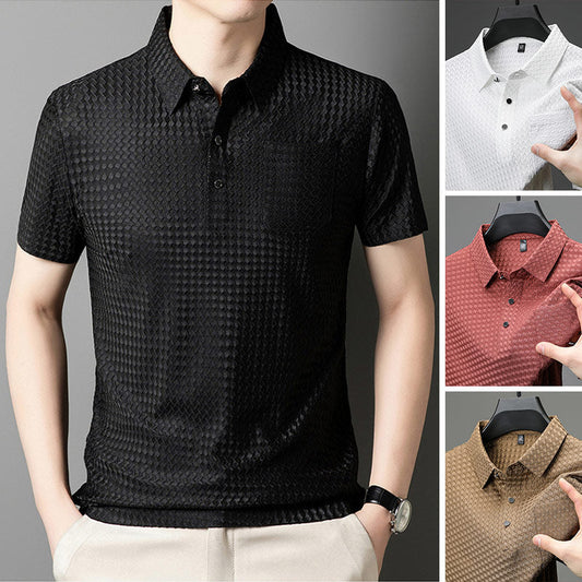 ⏳Limited-time 50% off⏰Men's Textured Short-Sleeve Shirt👔🌿