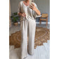 ⏳Limited-time 50% off⏰Loose Satin Women's Top & Pants Set👚👖