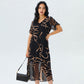 ⏳Limited-time 50% off⏰Flowy V-Neck Printed Long Dress👗