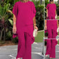 ⏳Limited-time 50% off⏰Charming Irregular Top & Wide Leg Pants Set👚👖