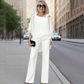 ⏳Limited-time 50% off⏰Women’s Irregular Chiffon Tops ＆ Wide-Leg Pants 2-Piece Set👚👖