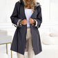 ⏳Limited-time 50% off⏰Long Hooded Drawstring Waist-Cinching Zipper Windbreaker🧥