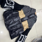 ⏳Limited-time 50% off⏰Women’s Patchwork Knit Sleeve Hooded Puffer Jacket🧥