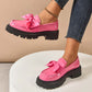 ⏳Time-limited Special⏰Chic Sweet Platform Loafers with Bow👠