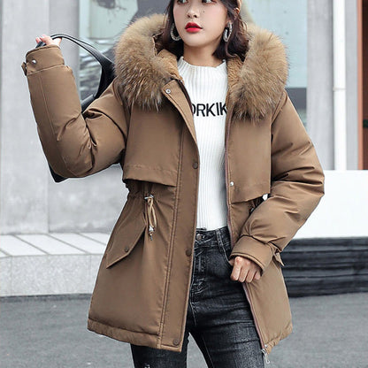 ⏳Limited-time 50% off⏰Woman’s Winter Loose Hooded Synthetic Fleece Thickened Parka Coat🧥